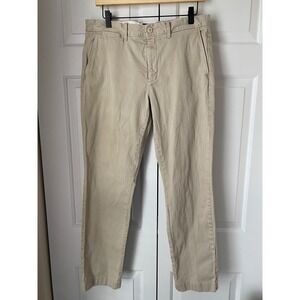 J Crew 770 Straight Fit Stretch Chino Pants Khaki Mens 31x30 Classic Favorite